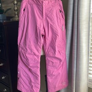 Columbia vertex girls pink ski / winter pants size youth 14/16